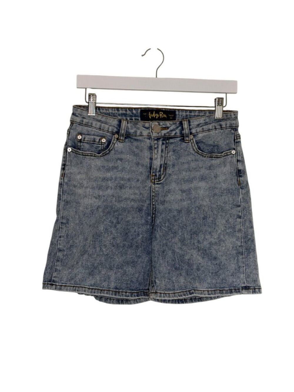 Indigo Rein Jean Denim Shorts Blue Junior 11 Waist 30 - Picture 2 of 6
